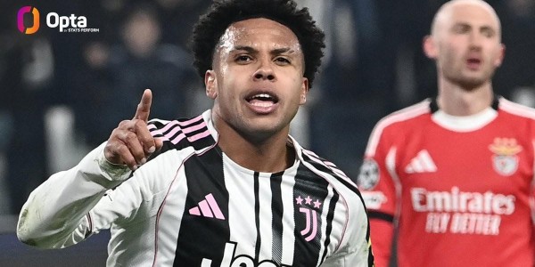 天博体育-自加盟尤文以来麦肯尼欧冠打进9球，与弗拉霍维奇并列队内第1